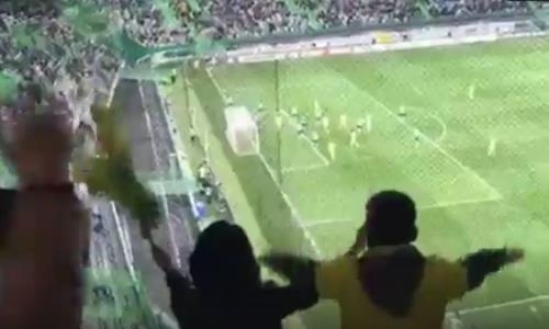 Как болельщики «Астаны» поддерживали столичную команду на стадионе «Спортинга»