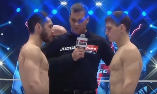 Видео боя, или Как «задушили» казахстанца в титульном поединке M-1 GLobal