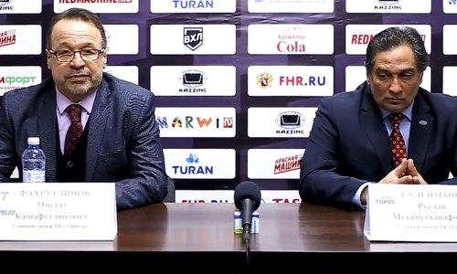 Видео послематчевой пресс-конференции игры плей-офф ВХЛ «Торпедо» — «Торос» 1:3