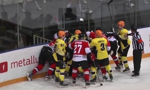 Видеообзор игры плей-офф ВХЛ «Металлург» — «Сарыарка» 2:4