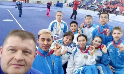 Девять медалей привезли мангистауские ушуисты с международного турнира