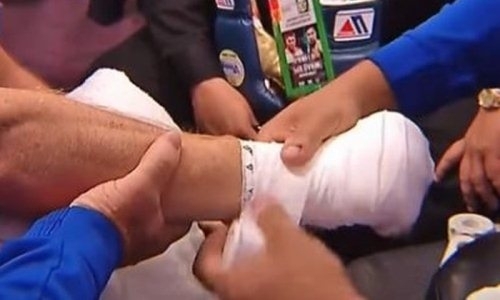 Казахстанский промоутер не уверен в нарушении Альваресом правил при тейпировании перед первым боем с Головкиным