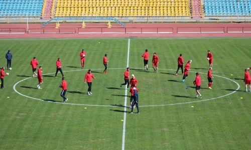 «Кызыл-Жар СК» провел предыгровую тренировку в Шымкенте