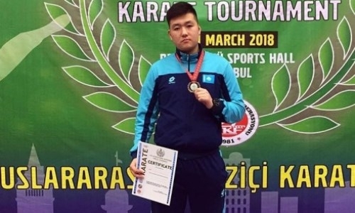 Акмолинский каратист завоевал «бронзу» на международном турнире в Турции