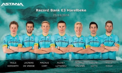 «Астана» назвала состав на «Рекорд Банк Е3 Харелбеке»