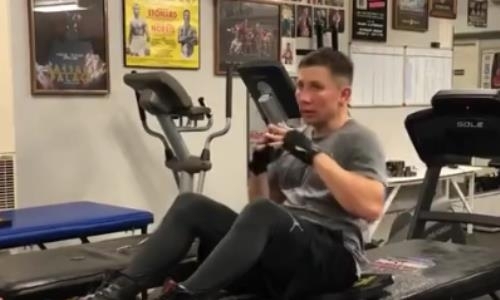 Видео тренировки Головкина и Гассиева в Big Bear