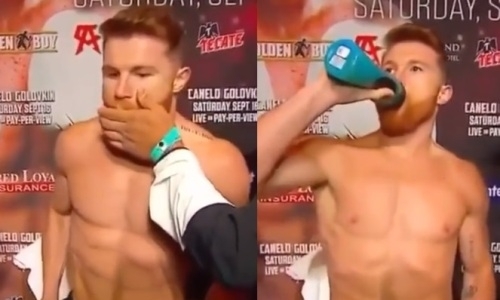 Видео со взвешивания, или Как «Канело» съел таблетку перед боем с Головкиным