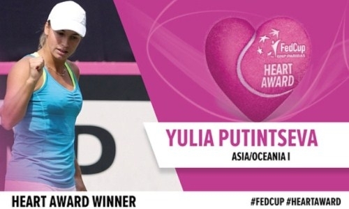 Казахстанская теннисистка выиграла номинацию Fed Cup Heart Award — 2018