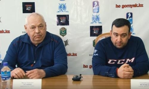 Видео послематчевой пресс-конференции игр плей-офф чемпионата РК «Горняк» — «Номад» 1:5, 2:5 