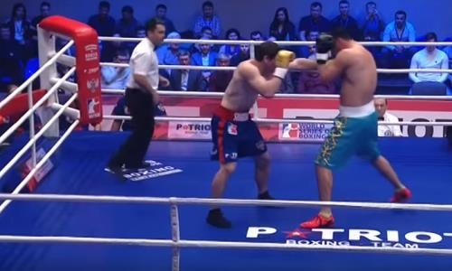 Видео скандального боя Алиев — Аманжолов матча WSB «Patriot Boxing Team» — «Astana Arlans»