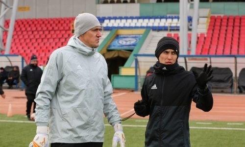 Фоторепортаж с предыгровой тренировки «Актобе» в Павлодаре