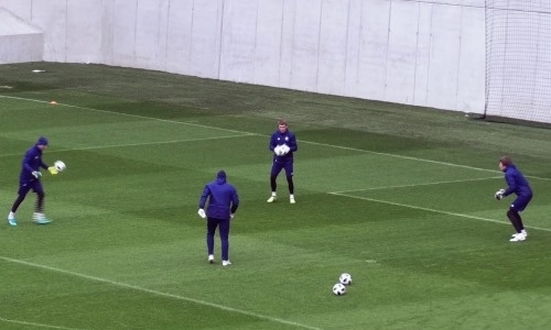 Видео тренировки сборной Казахстана в Будапеште