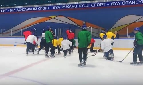 Видео тренировки юниорской сборной Казахстана