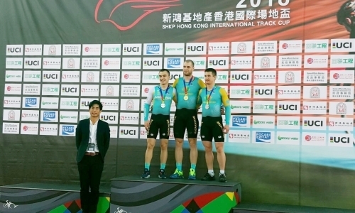 Казахстанские гонщики произвели фурор на соревнованиях по велотреку в Гонконге