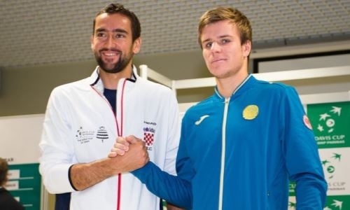 Казахстан стартовал с поражения в матче Кубка Дэвиса с Хорватией