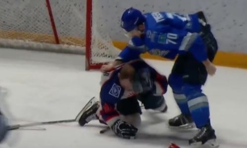 Хоккеисты «Номада» и «Арлана» устроили драку в матче плей-офф чемпионата РК