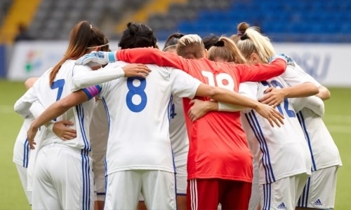 В Астане завершился первый тайм матча женских сборных Казахстана и России