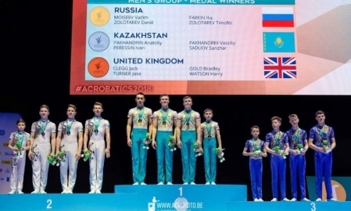 Казахстанские акробаты выиграли «серебро» юниорского чемпионата мира