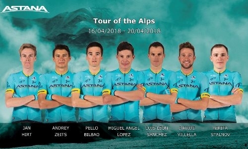 «Астана» объявила состав на «Альпийский Тур»