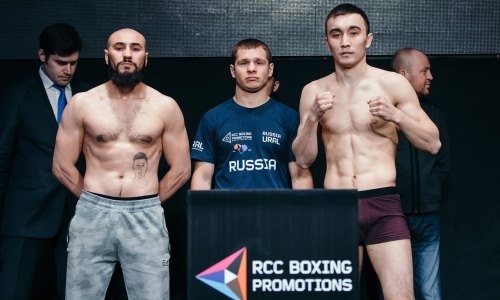 Даукенов прошел взвешивание перед главным боем вечера бокса в Екатеринбурге