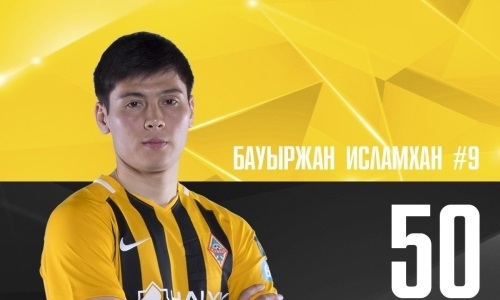 Исламхан забил 50 мячей за «Кайрат»