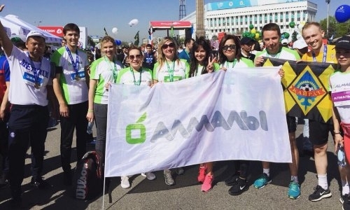 «Кайрат» принял участие в «Алматы марафоне»
