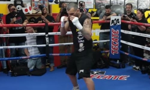 Полное видео открытой тренировки Мартиросяна перед боем с Головкиным