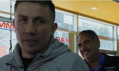 Головкин показал видео открытой тренировки и дуэли взглядов с Мартиросяном