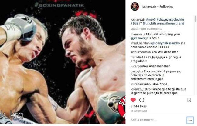 Чавес-младший вызвался заменить «Канело» в бою с Головкиным и назвал свое условие