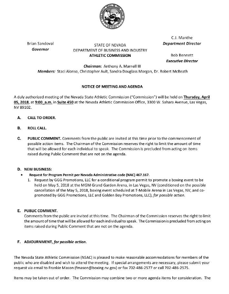 В сети появился официальный документ, подтверждающий запрос команды Головкина по делу «Канело»