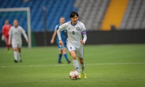 Фоторепортаж с товарищеского матча женских команд Казахстан — «Окжетпес» 1:1.