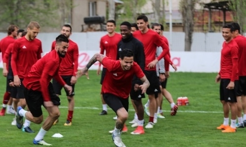 Фоторепортаж с предыгровой тренировки «Актобе»