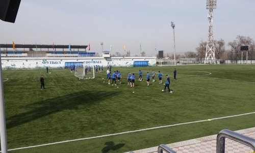 Видео предыгровой тренировки «Жетысу»