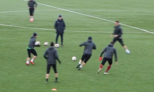 Видео с предыгровой тренировки «Кызыл-Жара СК» в Темиртау