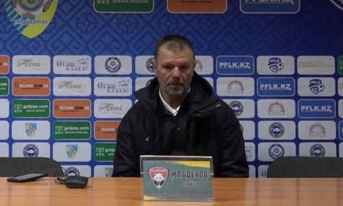 Видео послематчевой пресс-конференции Младенова игры Премьер-Лиги «Жетысу» — «Кайсар» 1:0