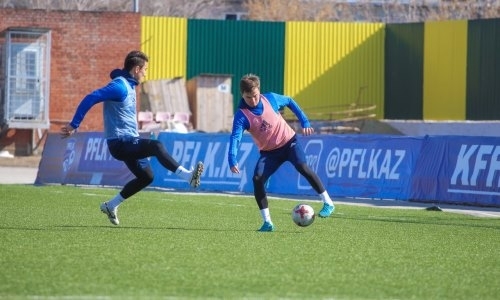 Фоторепортаж с предыгровой тренировки «Жетысу» в Затобольске