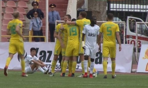 Видео второго гола Щеткина матча Премьер-Лиги «Ордабасы» — «Астана»