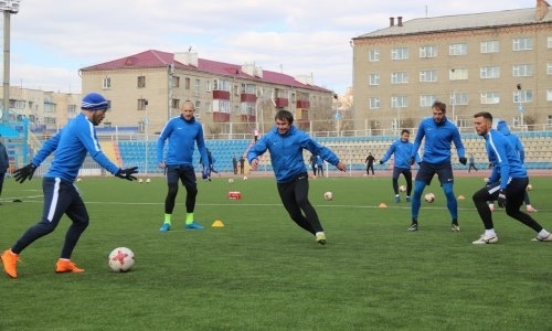 Фоторепортаж с предыгровой тренировки «Окжетпеса»