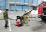 На арене «Барыса» провели пожарные учения