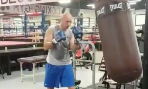 Видео тренировки Ивана Дычко в США