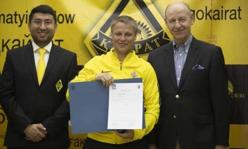 В Академии «Кайрата» прошло награждение тренерского штаба сертификатами университета Лейпцига