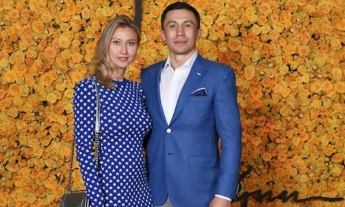 Появились фото Головкина с супругой с открытия модного бутика в Лас-Вегасе