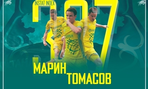 Томасов — лучший игрок матча против «Кызыл-Жара СК» по данным Instat