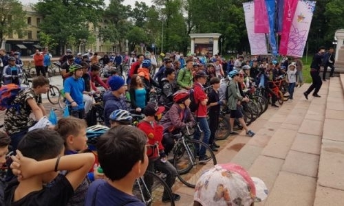В Алматы состоялся третий массовый велопробег