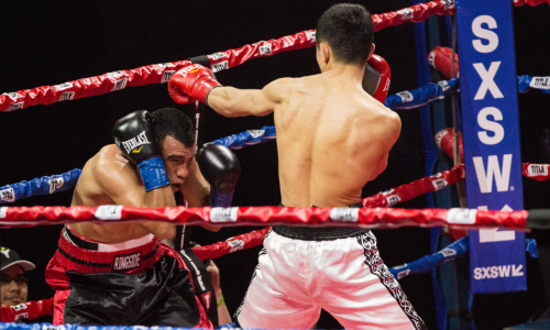 Видео великолепного нокдауна американца 21-летним казахстанцем мощным ударом в челюсть