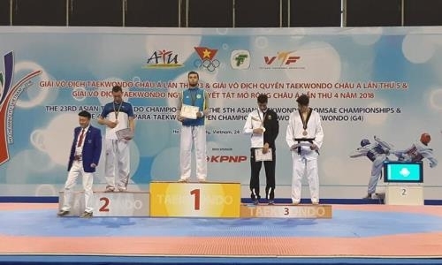 Казахстанец выиграл первое для страны «золото» чемпионата Азии по таеквондо с 2006 года