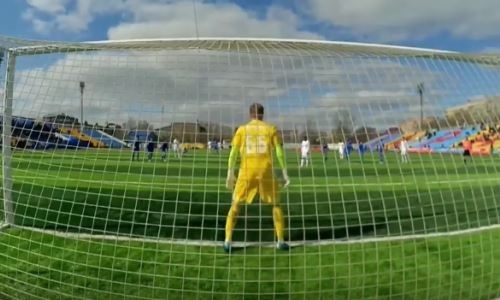 Видео гола с пенальти Григалашвили матча Премьер-Лиги «Кызыл-Жар СК» — «Акжайык»