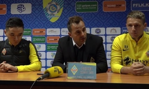 Видео послематчевой пресс-конференции Алоса игры Премьер-Лиги «Жетысу» — «Кайрат» 1:3