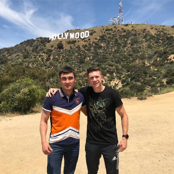 Сапиев в Голливуде встретился с побившим его в финале ЧМ боксером