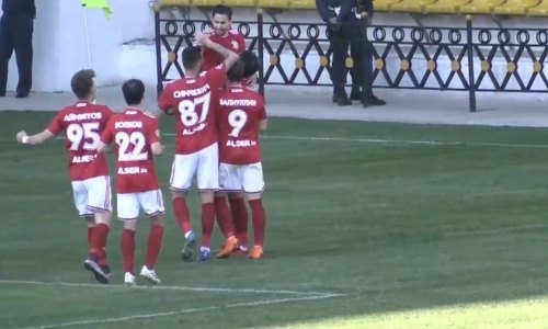 Видео гола Рейналдо матча Премьер-Лиги «Актобе» — «Акжайык»